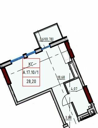 Смарт 28.2 м² в ЖК ITown от 35 250 грн/м², Одесса