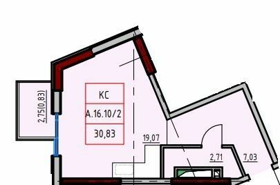 Студія 30.83 м² в ЖК ITown від 35 500 грн/м², Одеса