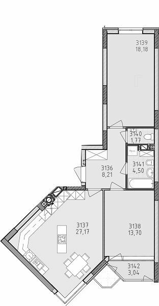 2-комнатная 74.27 м² в ЖК Лесная сказка 2 от 30 000 грн/м², Киев