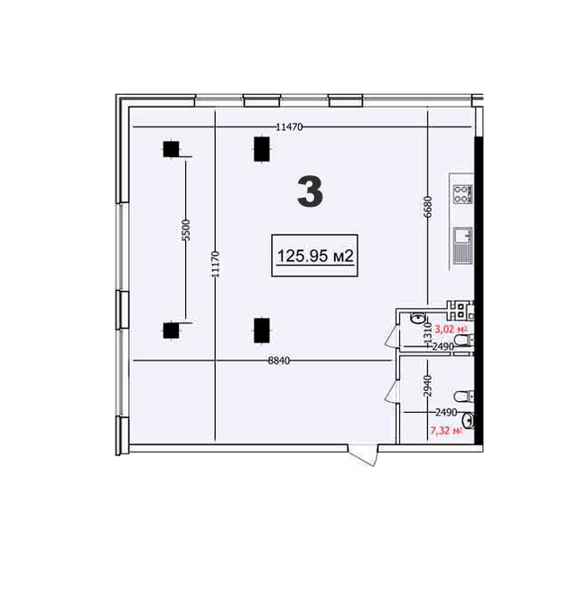 1-кімнатна 125.95 м² в ЖК Курортний від 32 650 грн/м², Одеса