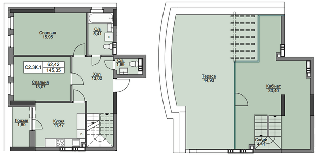 Дворівнева 145.35 м² в ЖК Вишгород Плаза від 23 000 грн/м², м. Вишгород