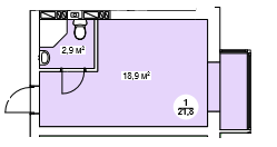 1-кімнатна 21.8 м² в ЖК Нова Данія від 20 600 грн/м², с. Софіївська Борщагівка