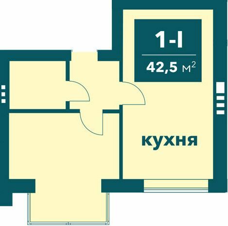 1-комнатная 42.5 м² в ЖК Ибис от 18 000 грн/м², г. Ирпень