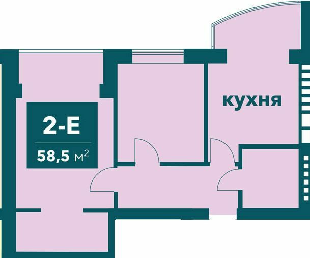 2-кімнатна 58.5 м² в ЖК Ібіс від 18 000 грн/м², м. Ірпінь