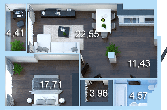 1-комнатная 67.8 м² в ЖК Новопечерська Вежа от 48 633 грн/м², Киев