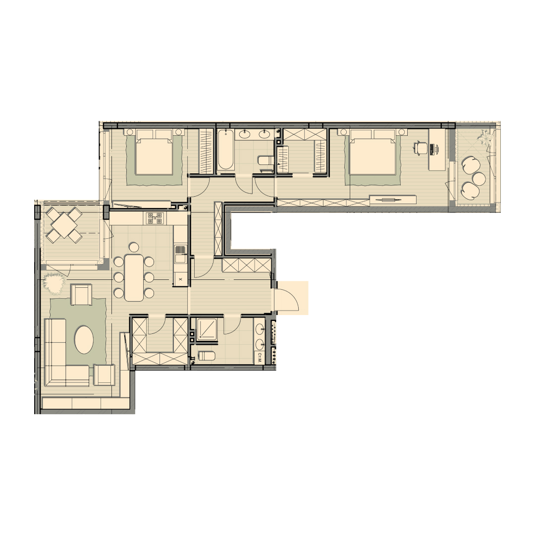 3-кімнатна 112.8 м² в ЖК Luxberry lakes & forest від 31 000 грн/м², смт Козин