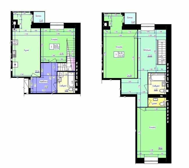 Двухуровневая 122.04 м² в ЖК Парковый Лайф от 14 500 грн/м², г. Волочиск