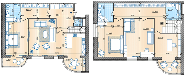 Двухуровневая 215.8 м² в ЖК Парковый от 19 650 грн/м², Винница