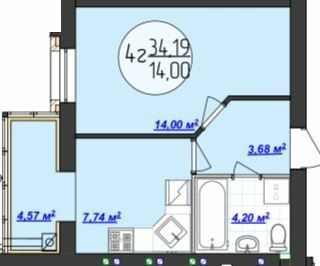 1-комнатная 34.19 м² в ЖК Кемпинг Сити от 13 500 грн/м², пгт Стрижавка