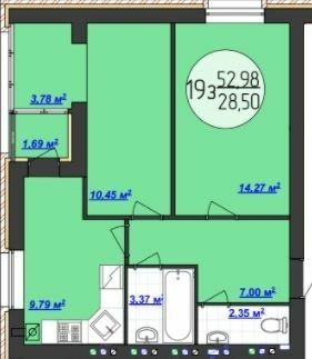 2-кімнатна 52.98 м² в ЖК Кемпінг Сіті від 13 500 грн/м², смт Стрижавка