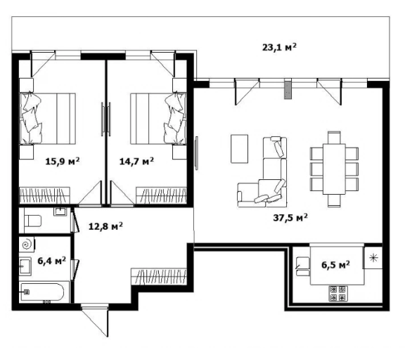 3-кімнатна 100 м² в ЖК Green Land від 30 050 грн/м², Ужгород