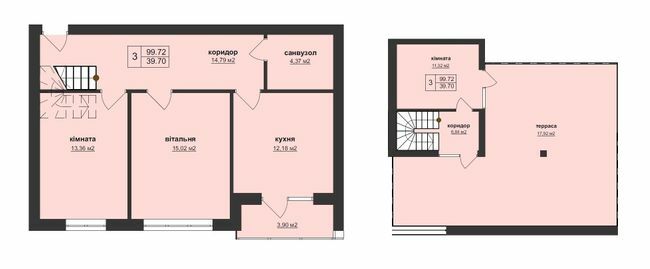 Дворівнева 99.72 м² в ЖК Тетріс від 23 150 грн/м², Ужгород