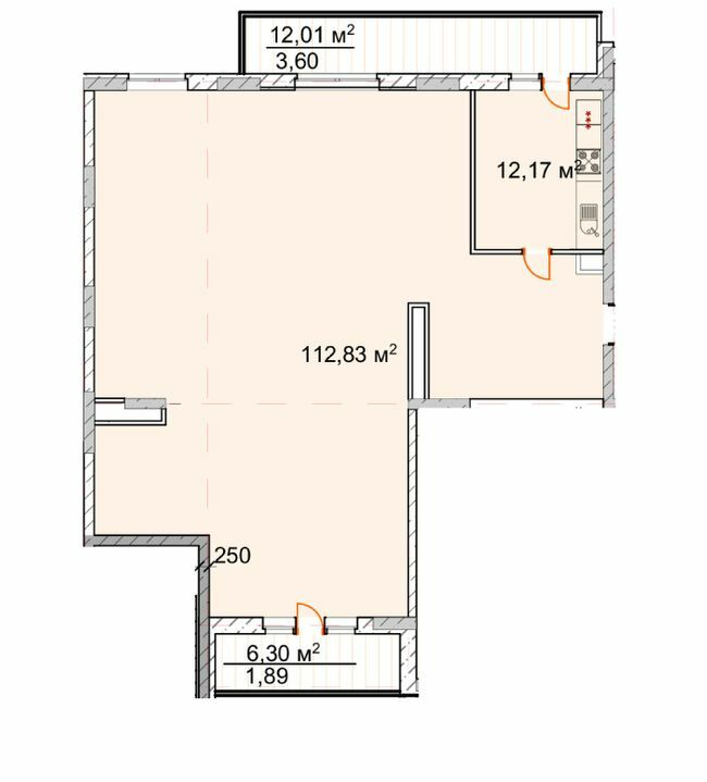 4-кімнатна 130 м² в ЖК Корона Ренессанса від 22 200 грн/м², Запоріжжя