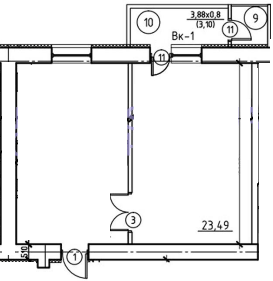 1-комнатная 48.9 м² в ЖК Эспланада от 18 100 грн/м², Сумы