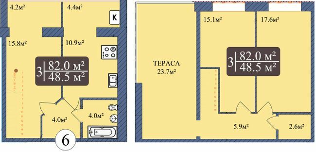 Двухуровневая 82 м² в ЖК Мечта Николаев от 14 500 грн/м², Николаев