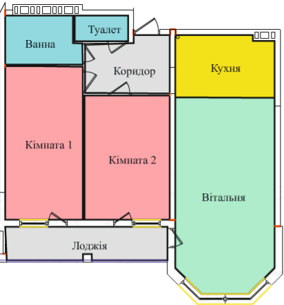 2-комнатная 74.75 м² в ЖК на просп. Злуки, ЗА, 5А от 17 500 грн/м², Тернополь