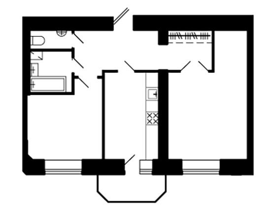 2-комнатная 58.37 м² в ЖК на вул. Тролейбусна, 4 от 18 500 грн/м², Тернополь