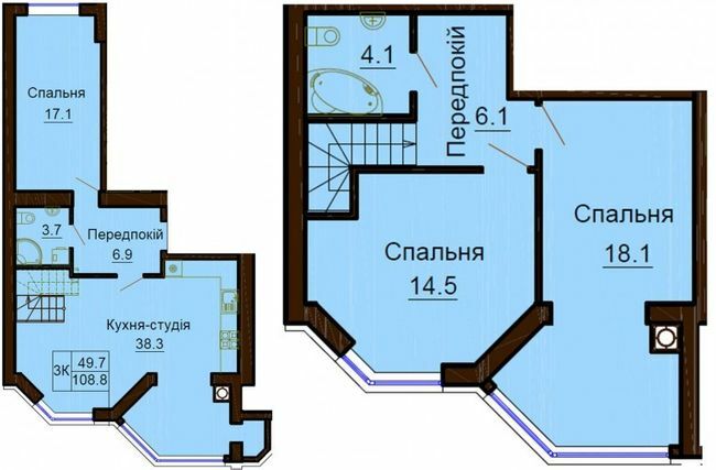 Двухуровневая 108.8 м² в ЖК София Клубный от 30 000 грн/м², с. Софиевская Борщаговка