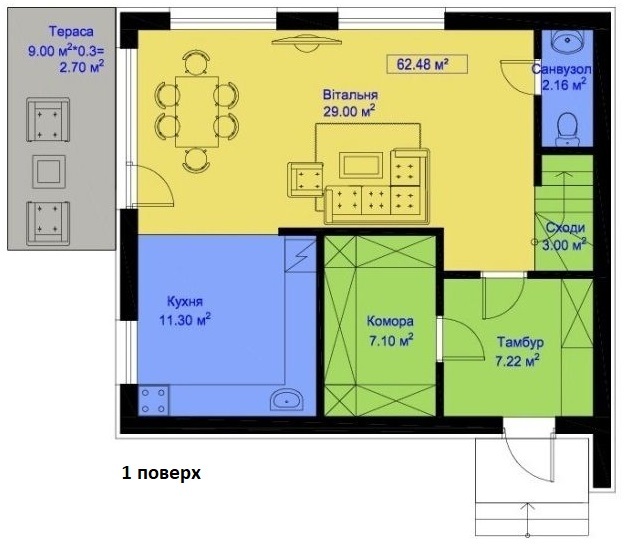 Таунхаус 117.69 м² в Таунхаус Lermontov от 15 299 грн/м², г. Ирпень