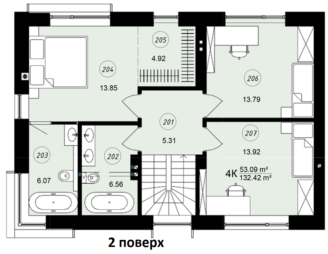 Таунхаус 132 м² в КМ Loft City 2.0 від 24 394 грн/м², м. Ірпінь