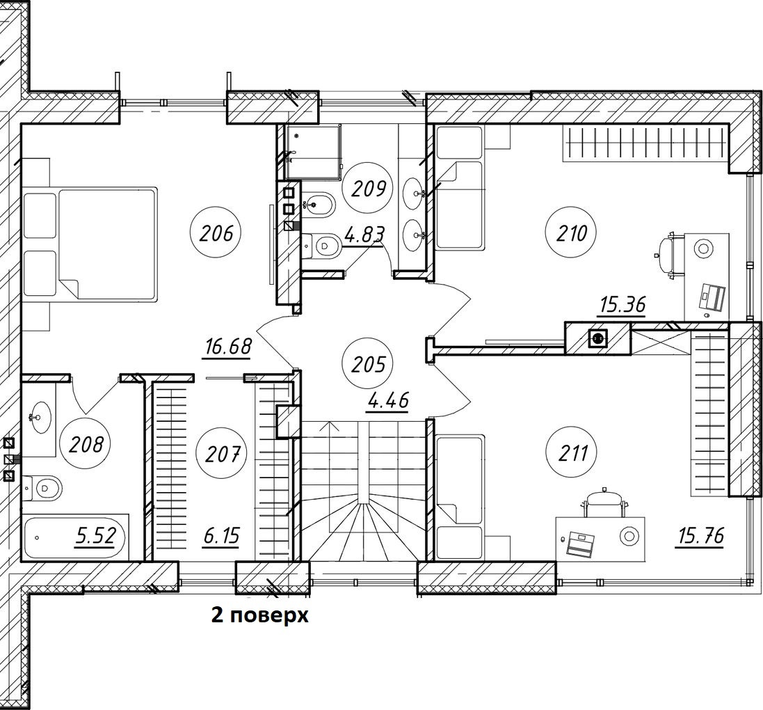 Дуплекс 156 м² в КМ Hidden House від 26 923 грн/м², м. Ірпінь