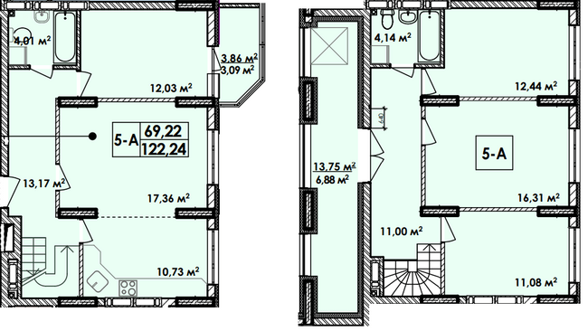 Дворівнева 122.24 м² в Апарт-комплекс Електриків від 23 829 грн/м², Київ