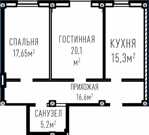 2-комнатная 74.85 м² в ЖК Лондон Парк от 27 000 грн/м², Киев