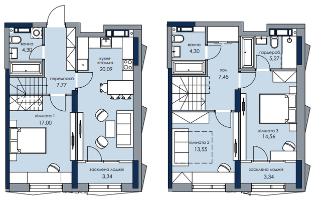 Двухуровневая 101.43 м² в ЖК Новый Автограф от 35 900 грн/м², Киев