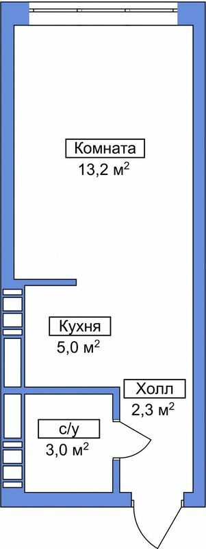 Смарт 22.2 м² в Апарт-комплекс Smart Oseli від 20 000 грн/м², м. Вишневе