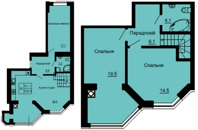 Двухуровневая 108.8 м² в ЖК София Клубный от 30 000 грн/м², с. Софиевская Борщаговка