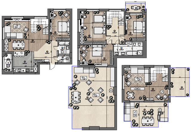 Двухуровневая 343.84 м² в ЖК Dynastia BC от 26 550 грн/м², г. Белая Церковь