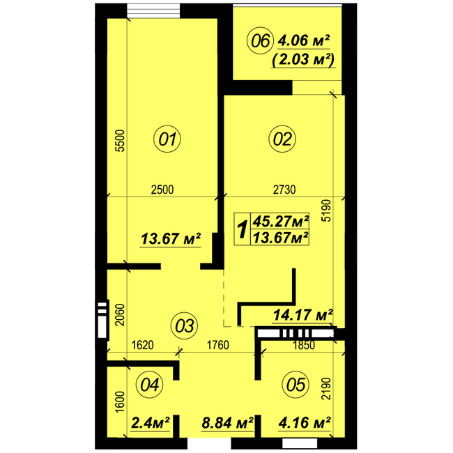 1-комнатная 45.27 м² в ЖК Verba от 19 250 грн/м², пгт Глеваха