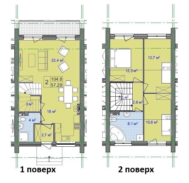 Таунхаус 105 м² в КП Villa Gatne от 24 190 грн/м², с. Гатное