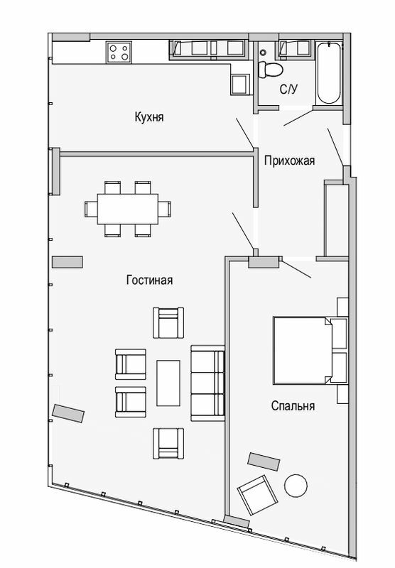 2-кімнатна 96.94 м² в Апарт-комплекс Port City від 29 350 грн/м², Дніпро