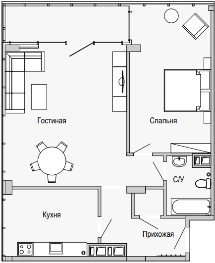 2-комнатная 89.64 м² в Апарт-комплекс Port City от 29 350 грн/м², Днепр