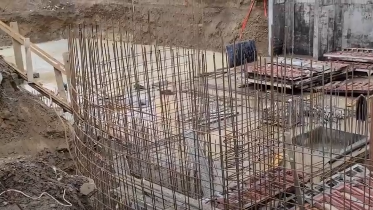 Ход строительства ЖК Парус Riverside, янв, 2021 год