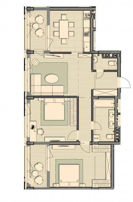 3-кімнатна 102.3 м² в ЖК Luxberry lakes & forest від 35 280 грн/м², смт Козин