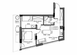 2-комнатная 46.33 м² в ЖГ ARTVILLE от 23 150 грн/м², пгт Авангард