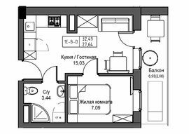 1-кімнатна 27.64 м² в ЖМ ARTVILLE від 18 500 грн/м², смт Авангард