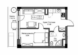 1-кімнатна 33.11 м² в ЖМ ARTVILLE від 23 300 грн/м², смт Авангард