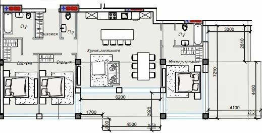 3-комнатная 115.18 м² в ЖК ITown от 45 600 грн/м², Одесса