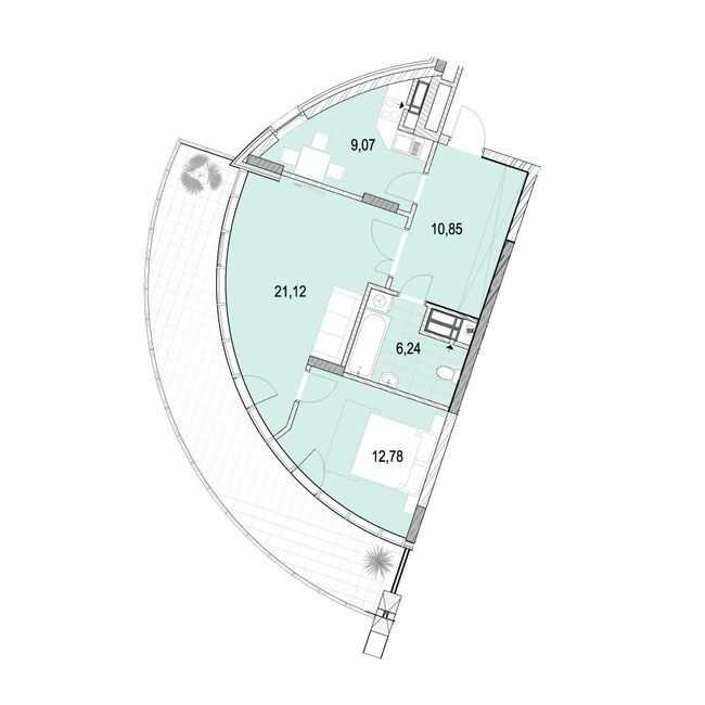 2-комнатная 68.19 м² в ЖК La Mer от 41 150 грн/м², Одесса