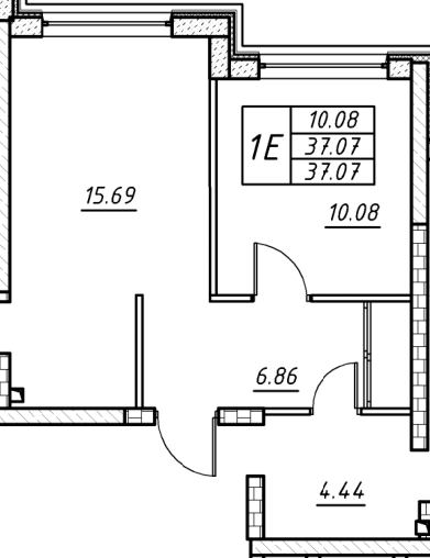 1-комнатная 37.07 м² в ЖК Manhattan от 25 150 грн/м², Одесса