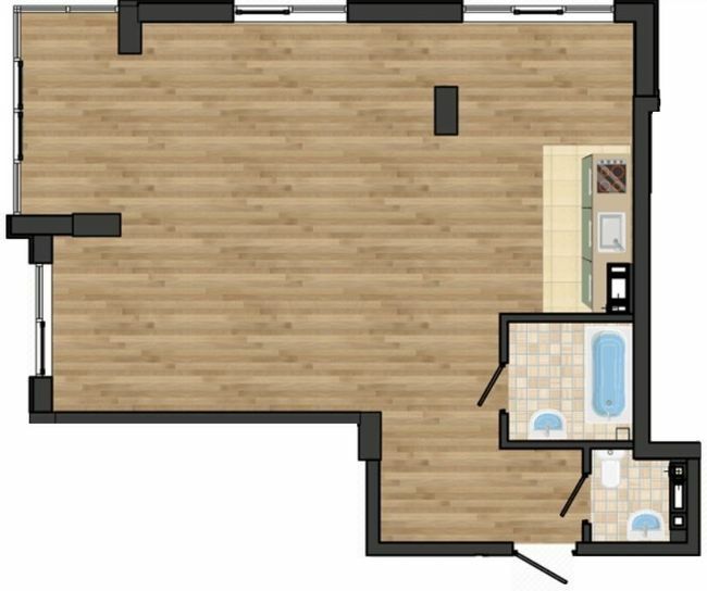 2-комнатная 66.6 м² в ЖК Золотая Эра от 19 250 грн/м², с. Крыжановка