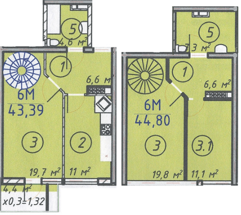 Дворівнева 88.19 м² в ЖК ЛісSky від 19 750 грн/м², Одеса