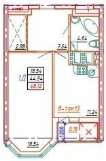 1-комнатная 48.12 м² в ЖК Удобный от 24 850 грн/м², Одесса