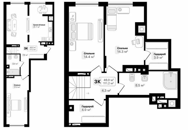 Дворівнева 111.2 м² в ЖК Auroom City від 21 100 грн/м², Львів