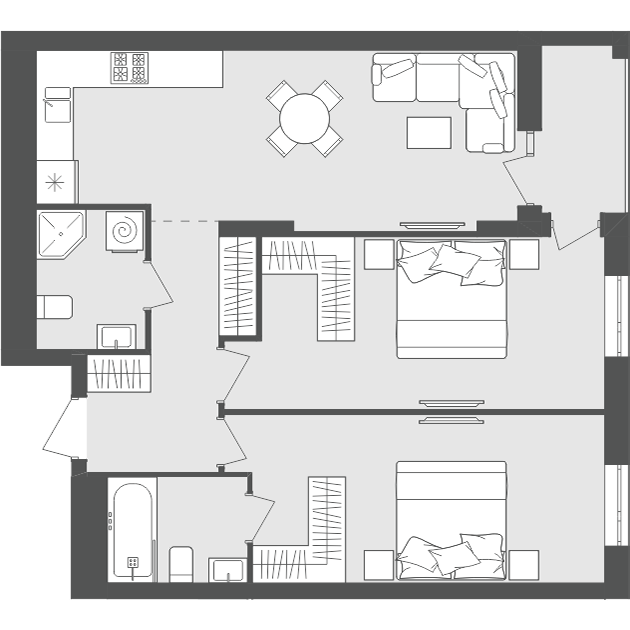 3-кімнатна 71.64 м² в ЖК Avalon Zelena Street від 20 700 грн/м², Львів