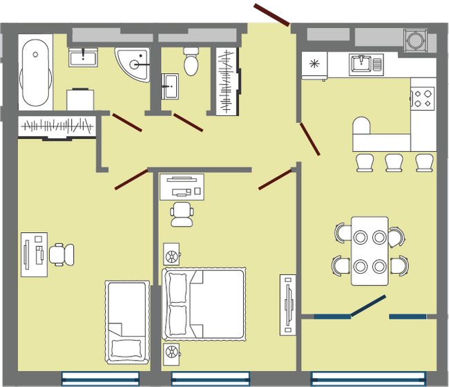 2-кімнатна 69.06 м² в ЖК Greenville Park Lviv від 25 050 грн/м², Львів