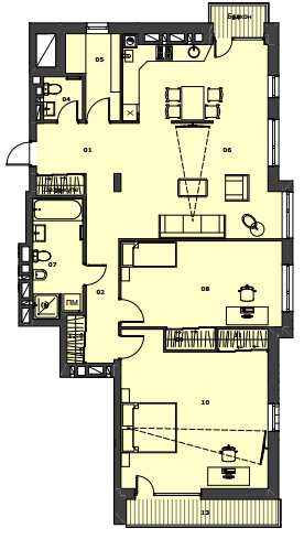 2-кімнатна 118.18 м² в КД Мій на Карманського від 41 900 грн/м², Львів